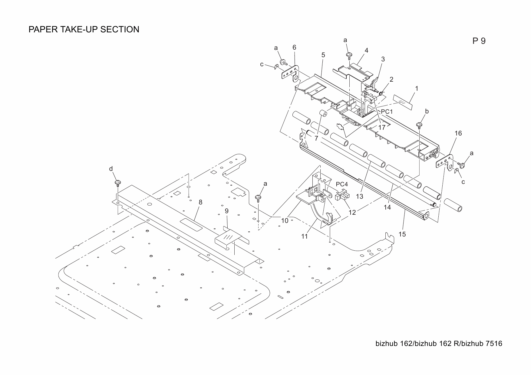 Konica-Minolta bizhub 162 162R 7516 Parts Manual-5